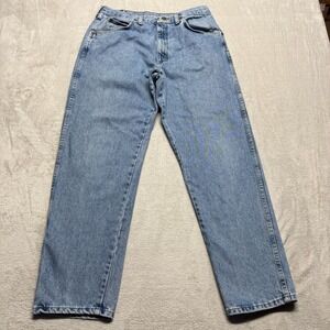 Vintage Wrangler Jeans‎ Mens 33x31 Blue Straight Leg Denim 97601RS Made in USA